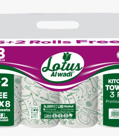 LOTUS AL WADI KITCHEN TOWEL 8X90SHEETS