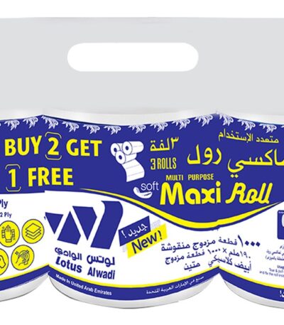 LOTUS AL WADI MAXI ROLL 1000 SHEET 2 PLY