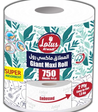 LOTUS AL WADI GIANT MAXI ROLL 750S 1.3KG 2PLY