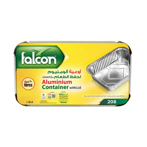 FALCON ALUMINIUM CONTAINER 208 10 PCS