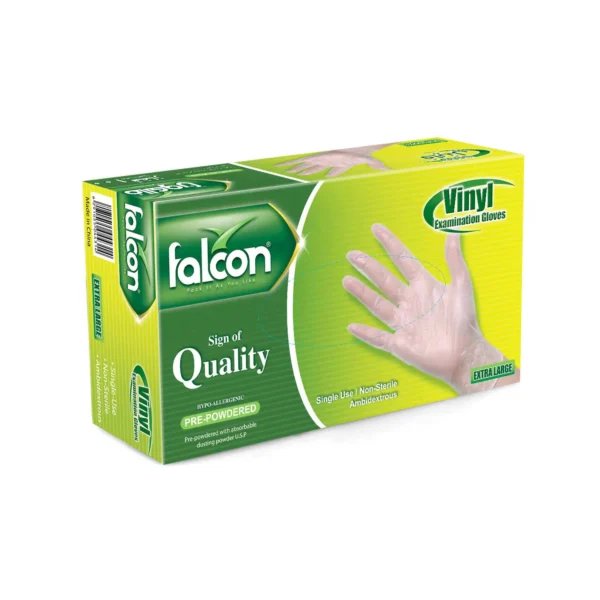 FALCON VINYL GLOVES XL 100S