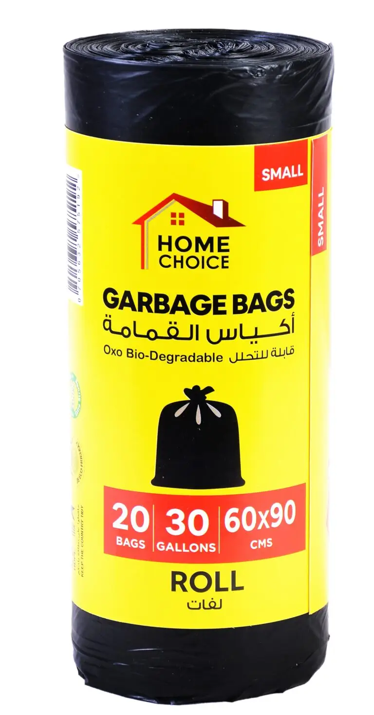 HOME CHOICE GB ROLL BALCK 60X90CM 8X20 PCS 30 GALLONS