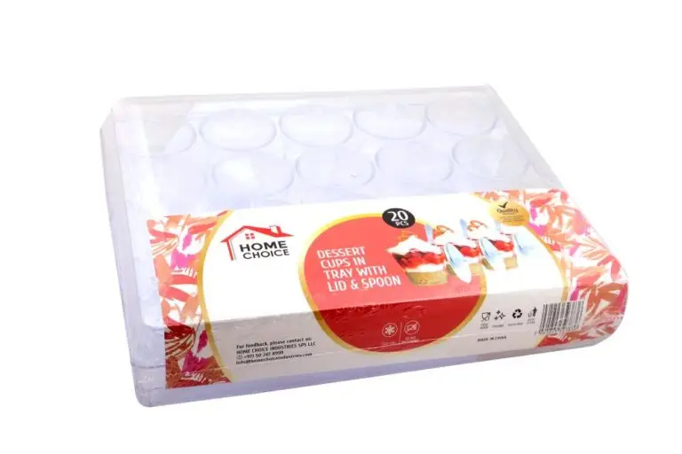 HOME CHOICE ROUND CUP WITH LID & SPOON IN SQ BOX 20S