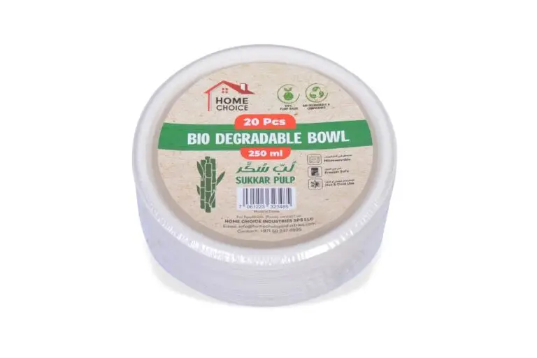HOME CHOICE SUGAR CANE BOWL 250 ML 20 PCS