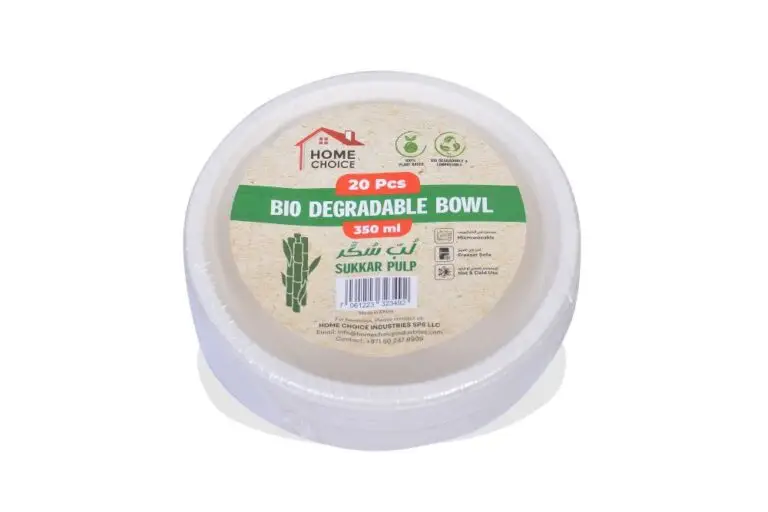 HOME CHOICE SUGAR CANE BOWL 350 ML 20 PCS