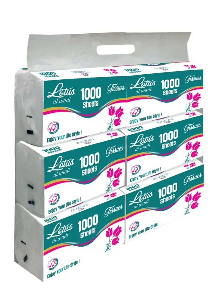 LOTUS AL WADI SOFT FACIAL TISSUE 6X1000S